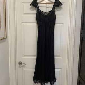 NEW hype atelier black silk lace dress size 8